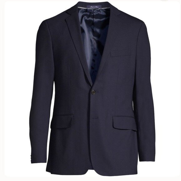 Lands end Suit 2 piece True Navy Blazer 46 T - Picture 5 of 10
